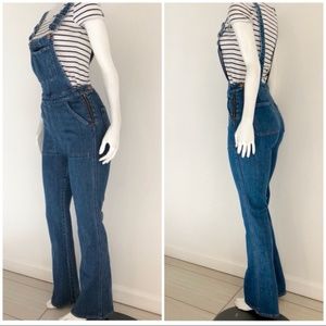 Madewell Flea Market Flare Overall In Rita Wash XS
